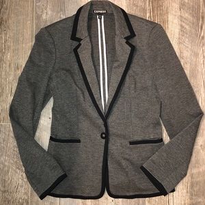 EXPRESS Gray and Black Blazer Jacket